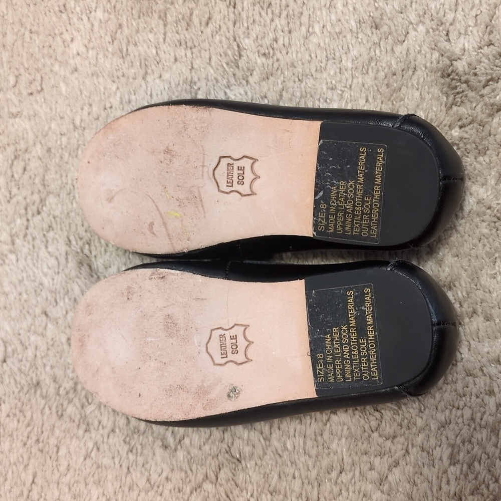Janie Jack black size 8 loafers. Dress shoes - Picture 7 of 7